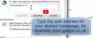 Changing homepage lesson